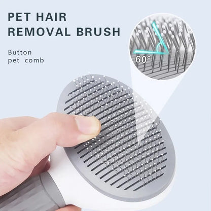 Comb Self Cleaning Hair Remover Brush For Pets